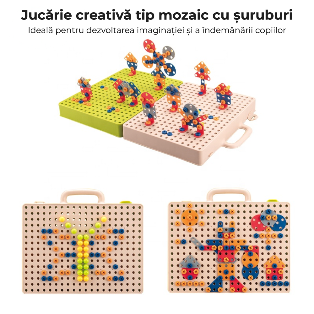 Dinozaur 3D de construit cu bormașină