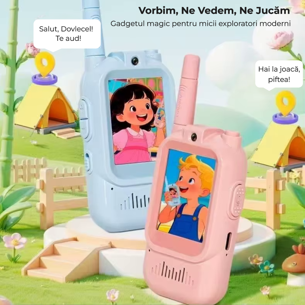 Walkie-talkie video pentru copii
