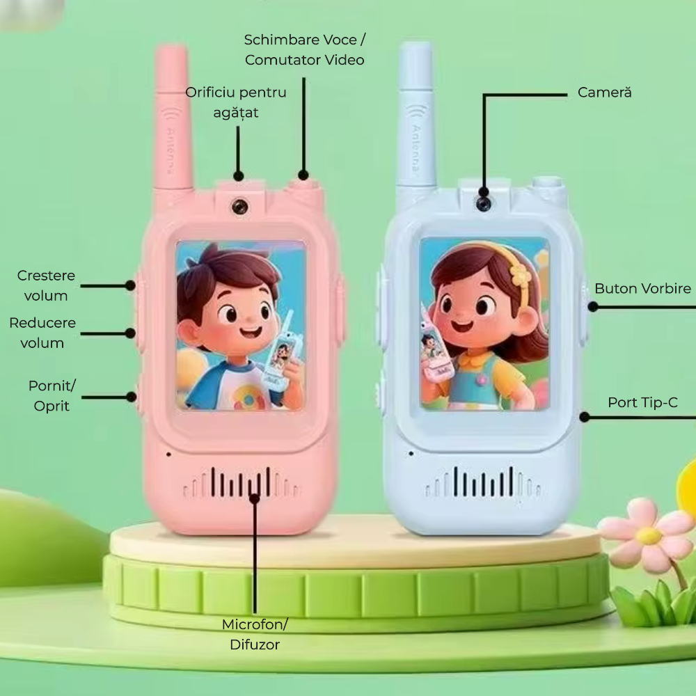 Walkie-talkie video pentru copii