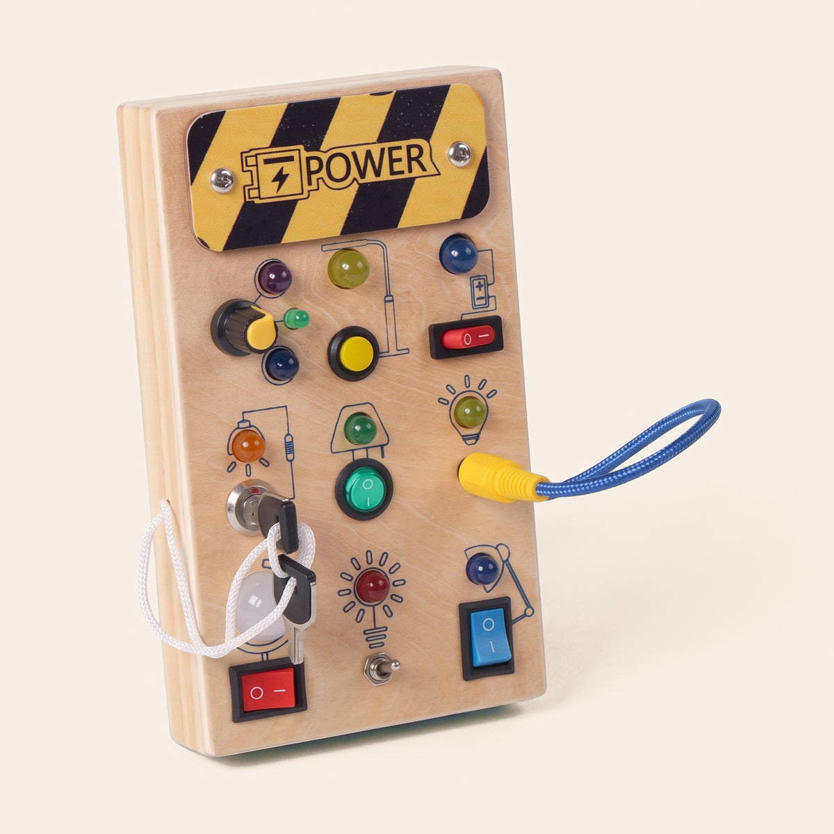 Placă senzorială Busy Board Montessori