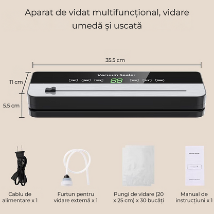 Aparat de vidat alimente