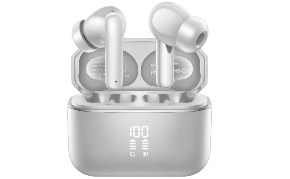 Casti wireless In-Ear TWS, Bluetooth 5.3, afisaj digital HD