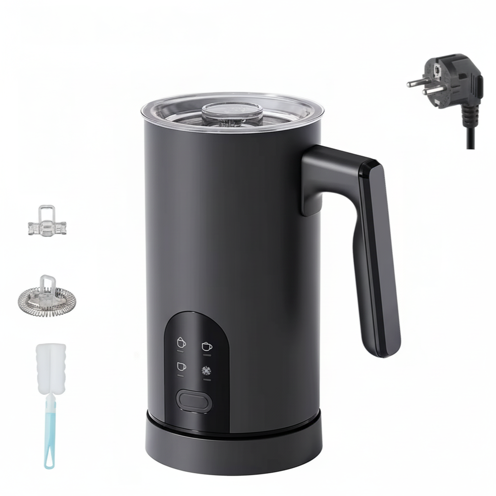 Aparat spumare lapte 4-in-1, 350 ml, negru