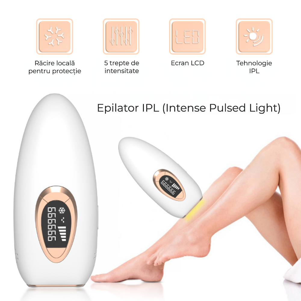 Epilator IPL cu cristal safir
