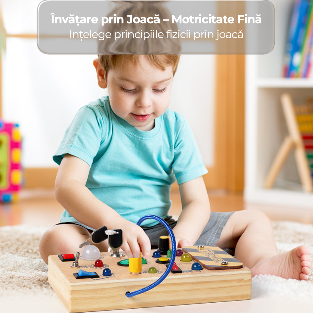Placă senzorială Busy Board Montessori