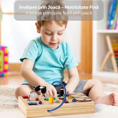 Placă senzorială Busy Board Montessori
