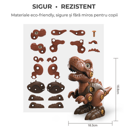 Dinozaur 3D de construit cu bormașină