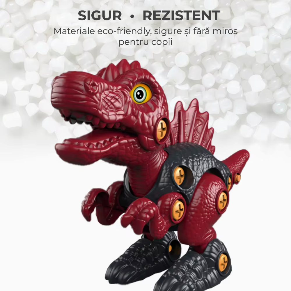 Dinozaur 3D de construit cu bormașină