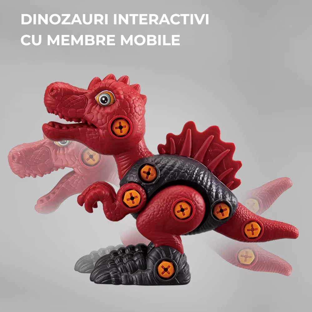 Dinozaur 3D de construit cu bormașină