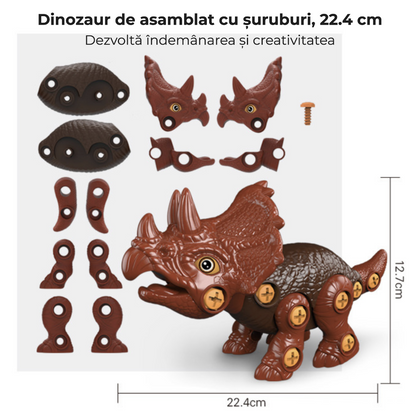 Dinozaur 3D de construit cu bormașină