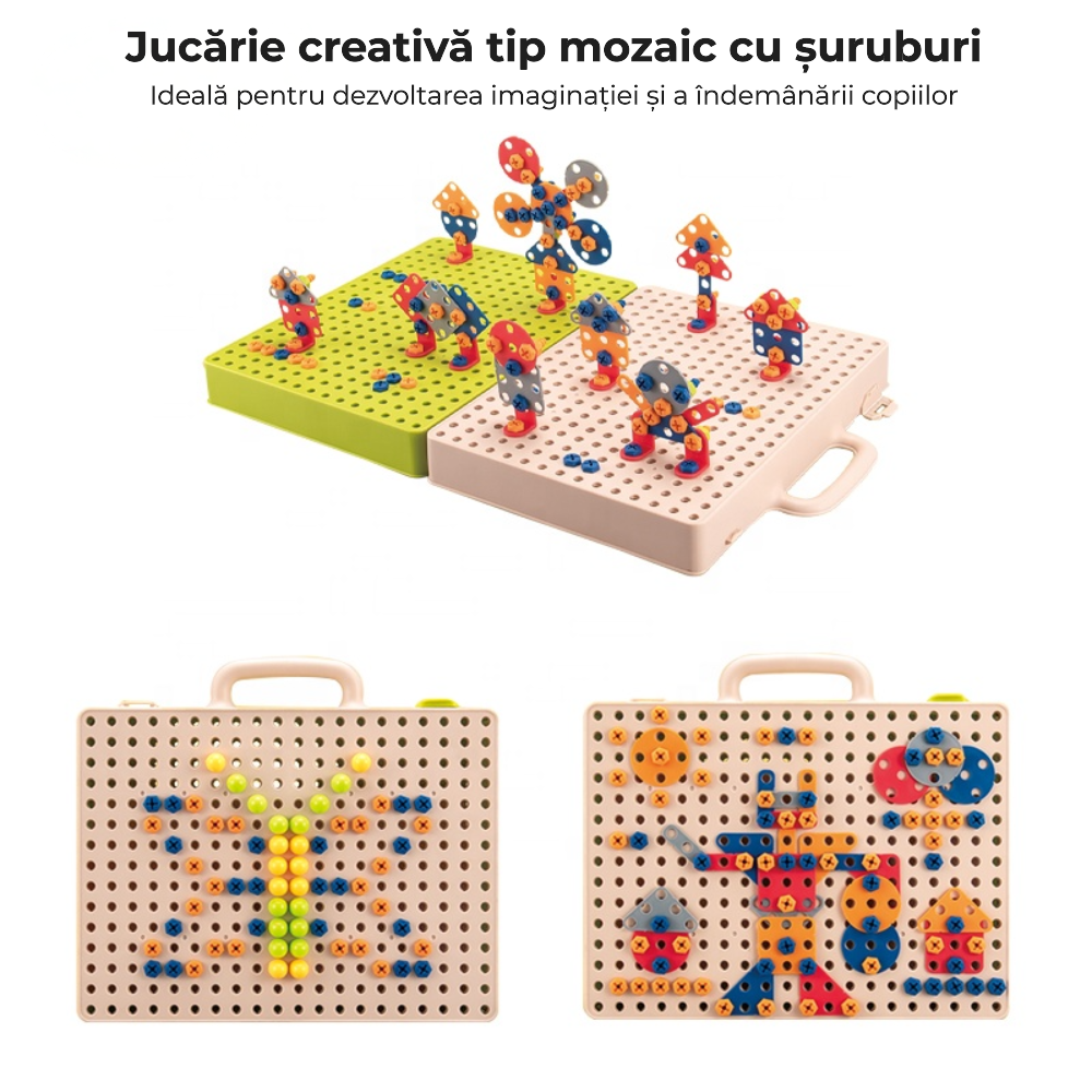 Dinozaur 3D de construit cu bormașină