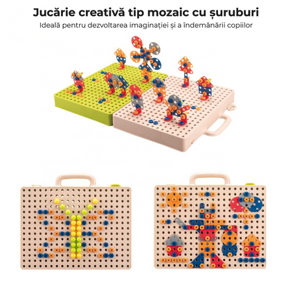 Dinozaur 3D de construit cu bormașină