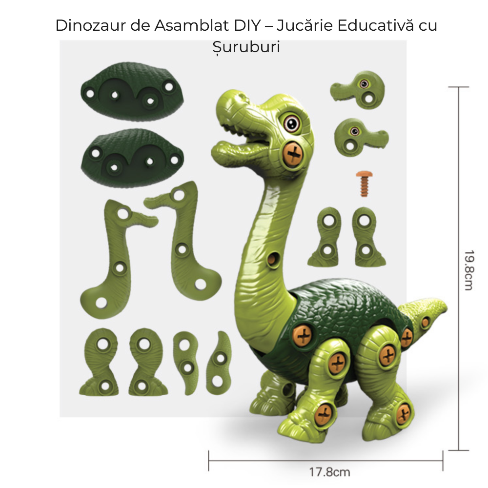 Dinozaur 3D de construit cu bormașină