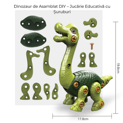 Dinozaur 3D de construit cu bormașină