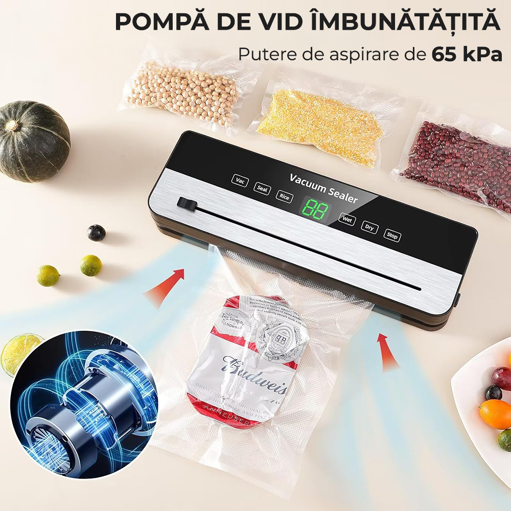 Aparat de vidat alimente