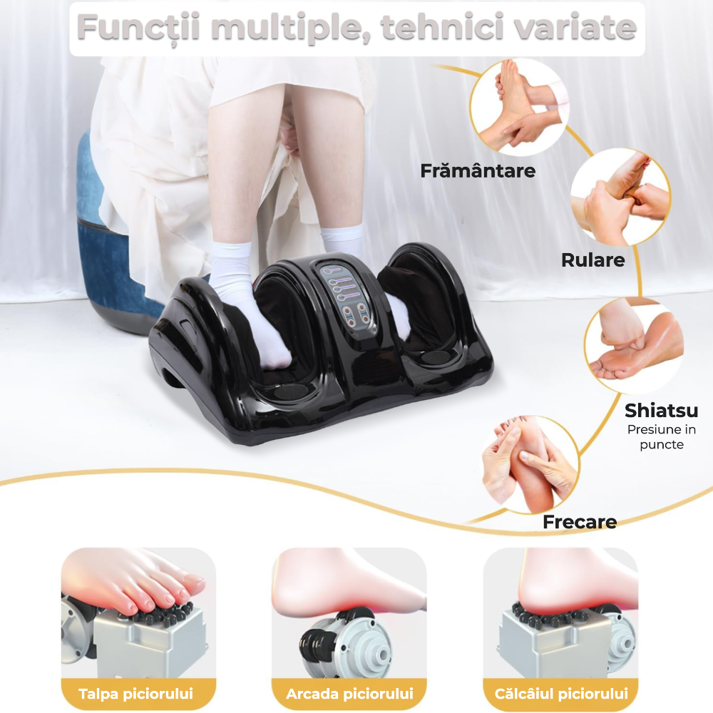 Aparat de masaj Shiatsu pentru picioare