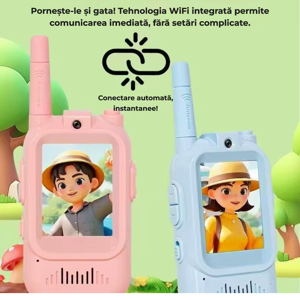 Walkie-talkie video pentru copii
