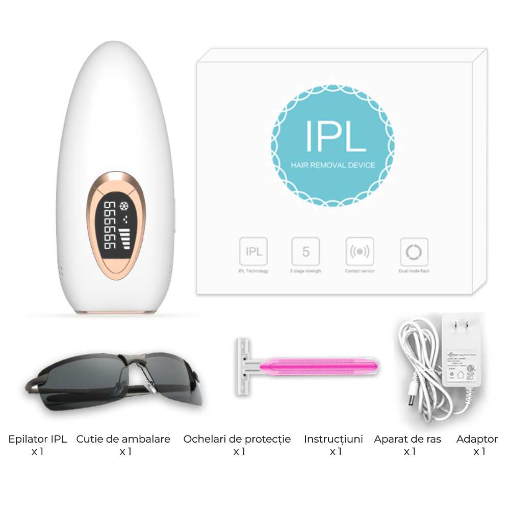 Epilator IPL cu cristal safir