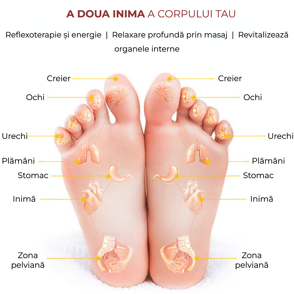 Aparat de masaj Shiatsu pentru picioare