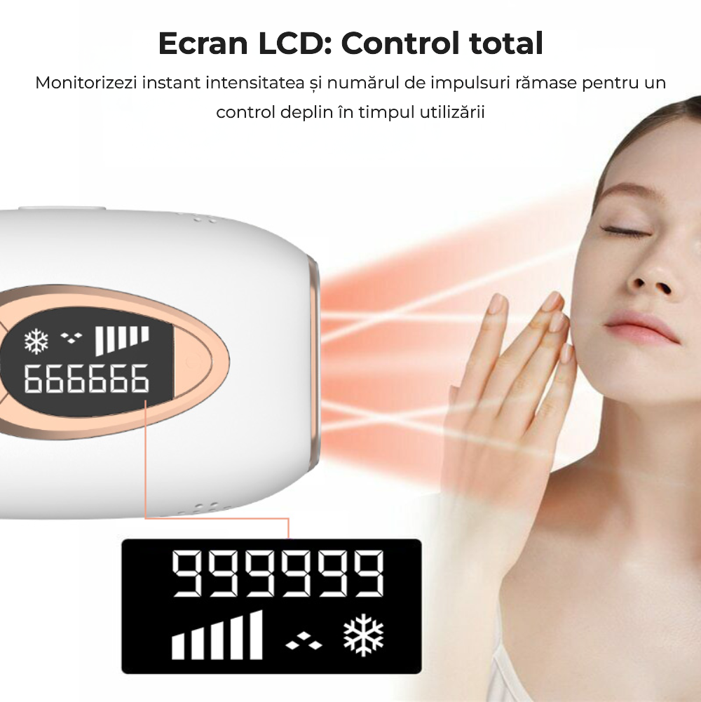 Epilator IPL cu cristal safir