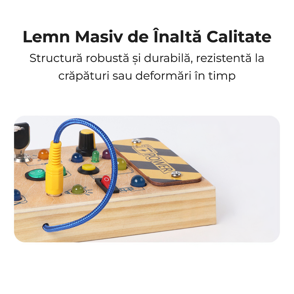 Placă senzorială Busy Board Montessori