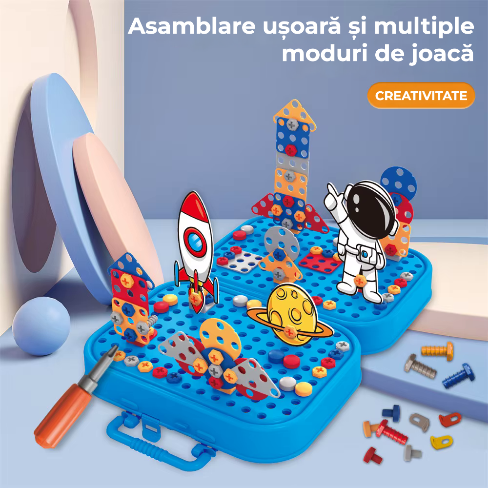 Joc de construcție STEM astronaut