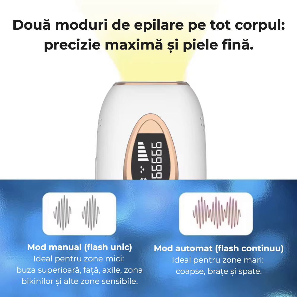 Epilator IPL cu cristal safir