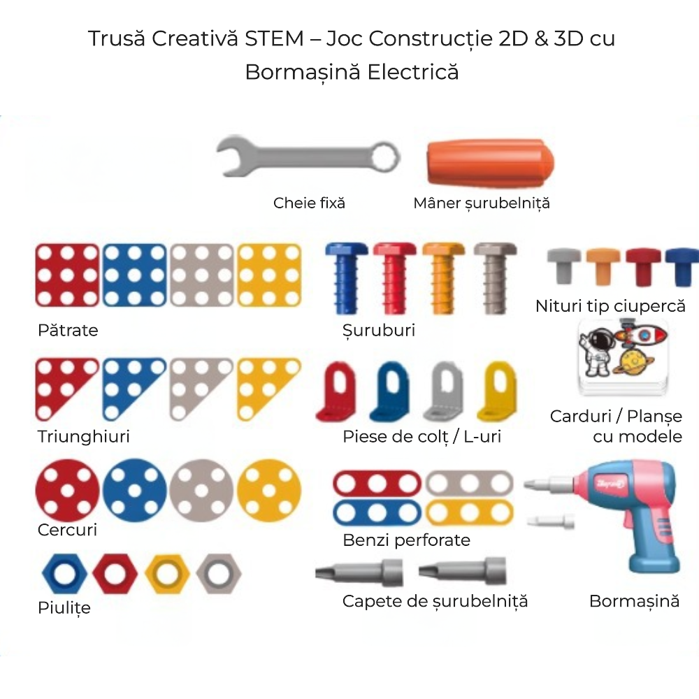 Joc de construcție STEM astronaut