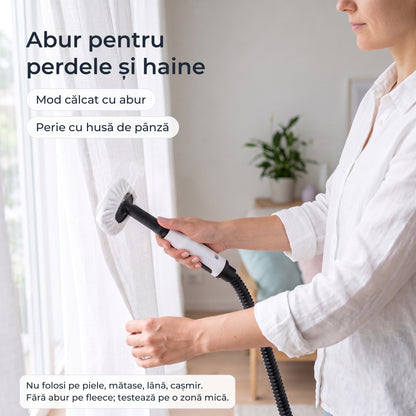 Peria cu husă de pânză pentru călcat cu abur perdele și haine