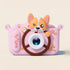 Aparat foto digital pentru copii cu motiv corgi, roz 