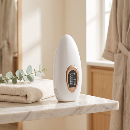 Epilator IPL cu cristal safir, în folosință