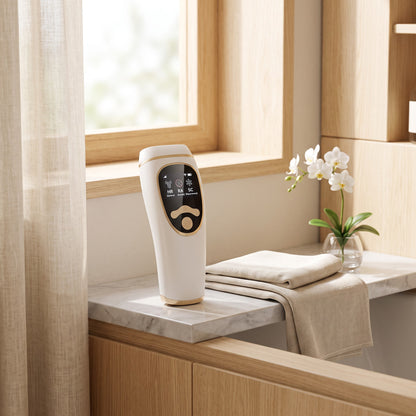 Epilator IPL cu tehnologie freezing point, în folosință